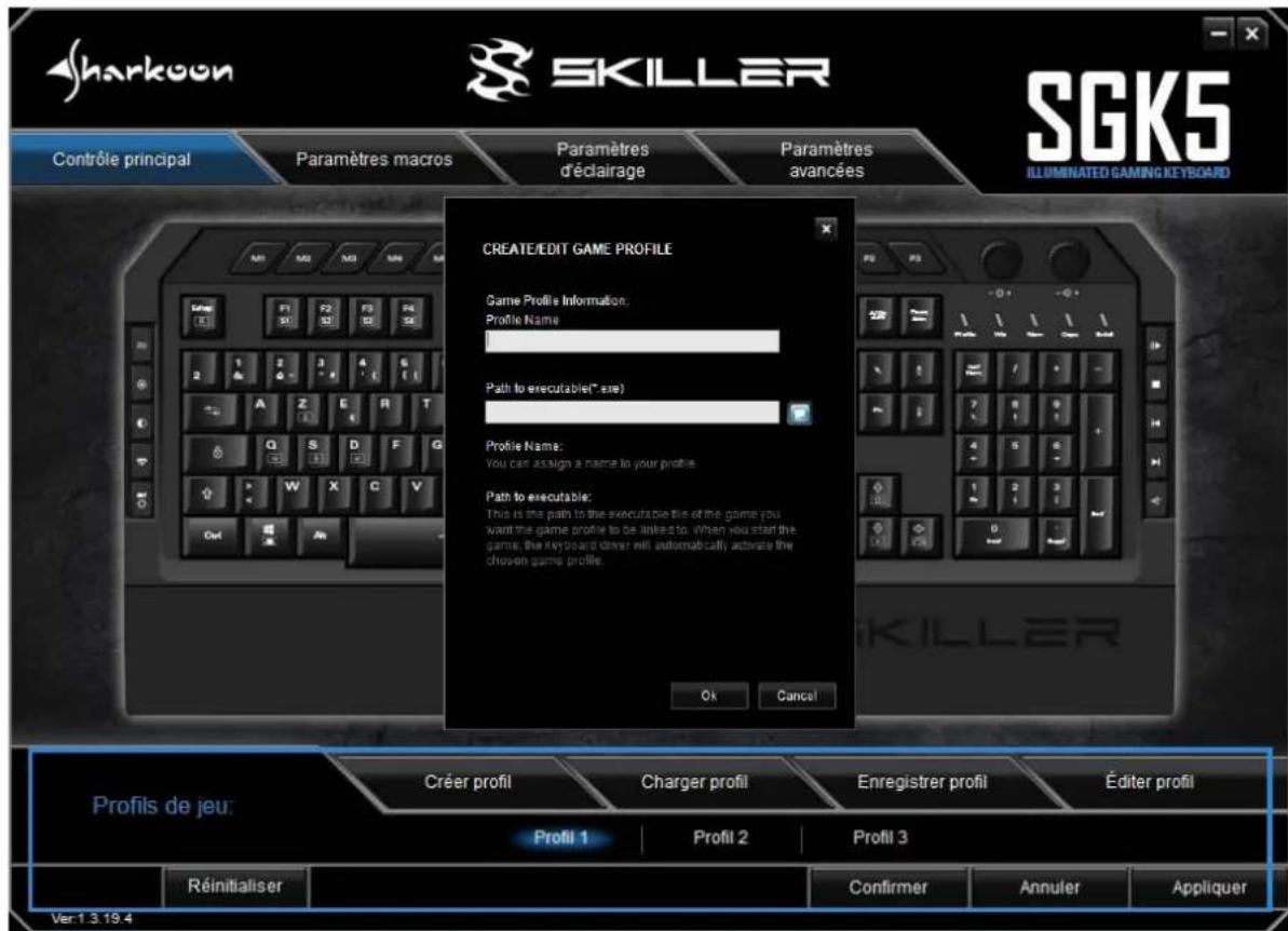 Sharkoon Skiller SGK5 - Profils de jeu - 1
