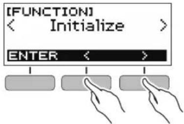 CASIO Casiotone LKS250 - Réinitialisation des réglages à leurs valeurs initiales par défaut - 1