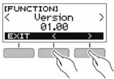 CASIO Casiotone LKS250 - Vérification des informations de version - 1