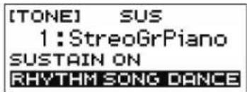 CASIO Casiotone LKS250 - Appuyez sur sustain. - 1