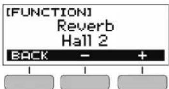 CASIO Casiotone LKS250 - Tournez le cadran pour sélectionner le type de réverbération. - 1