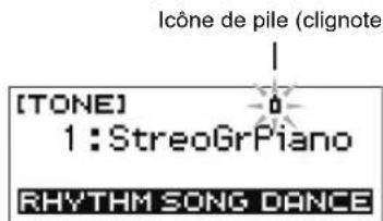 CASIO Casiotone CTS300 - Indicateur de niveau des piles - 2