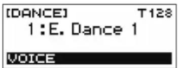 CASIO Casiotone CTS300 - Appuyez sur le bouton DANCE. - 1
