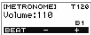 CASIO Casiotone CTS300 - Appuyez sur volume (3 boutons). - 2