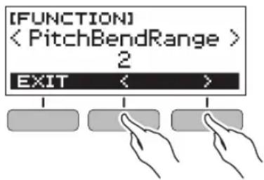 CASIO Casiotone CTS300 - Spécification de la plage de variation de la hauteur des notes - 1