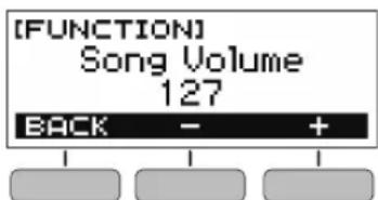 CASIO Casiotone CTS200 - Réglage du niveau sonore de la chanson - 2