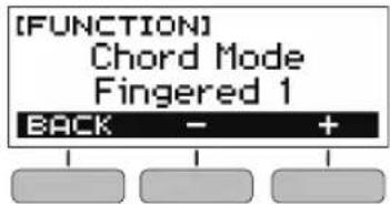 CASIO Casiotone CTS200 - Tournez le cadran pour selectionner le mode de doigte d'accords. - 1