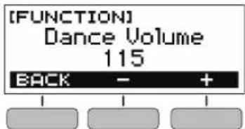 CASIO Casiotone CTS200 - Changement du niveau de volume de musique de danse - 2
