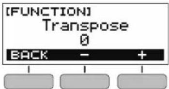 CASIO Casiotone CTS200 - Tournez le cadran pour changer la valeur de transposition. - 1