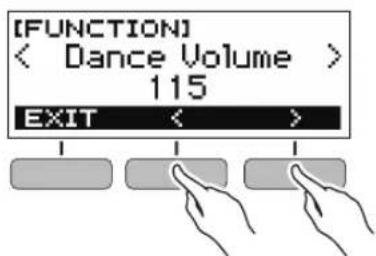 CASIO Casiotone CTS200 - Changement du niveau de volume de musique de danse - 1