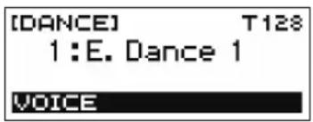 CASIO Casiotone CTS200 - Appuyez sur le bouton DANCE. - 1