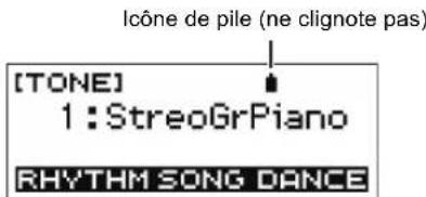 CASIO Casiotone CTS200 - Indicateur de niveau des piles - 1