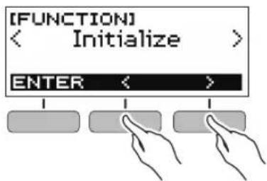 CASIO Casiotone CTS200 - Réinitialisation des réglages à leurs valeurs initiales par défaut - 1