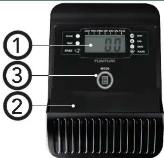 TUNTURI FitCycle 20 - Konsole (Abb F) - 1