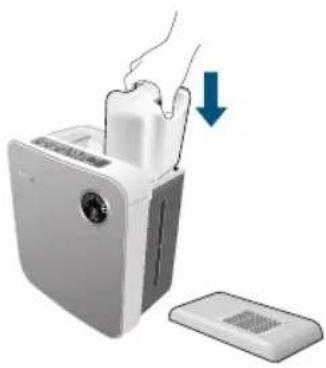 Clean Air Optima CA807 - - Plaats de watertank in het apparaat - 1