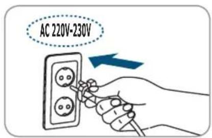 Clean Air Optima CA807 - De stekker moet met een stopcontact van 220V-230V verbonden worden als u dan op de startknop drukt, werkt het apparaat met een melodie - 1