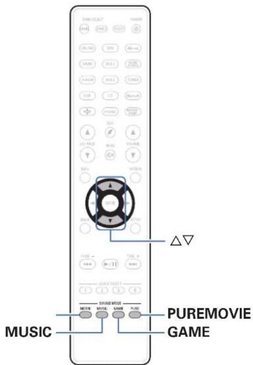 DENON AVRX2600H - Sélection d'un mode d'écoute - 1