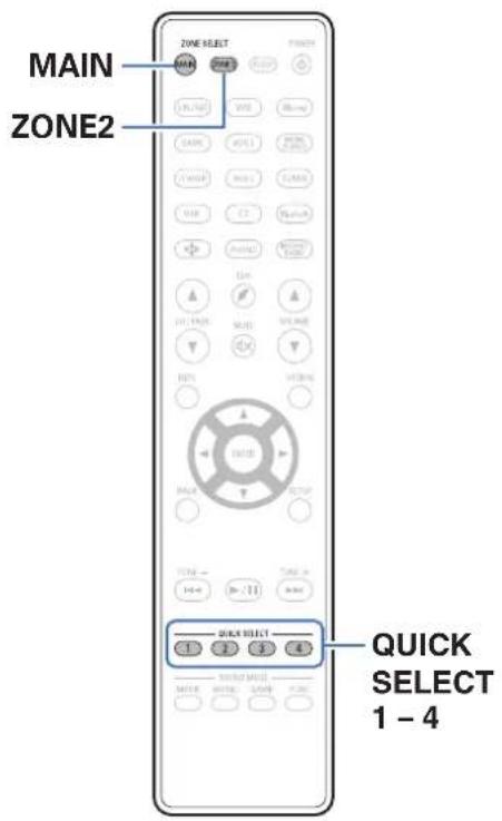 DENON AVRX2600H - Fonction de selection rapide plus - 1
