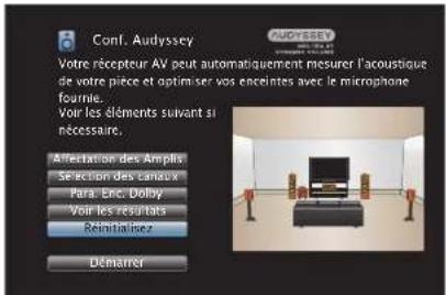 DENON AVRX2600H - Retour aux réglages “Conf. Audyssey®” - 1