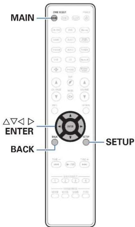 DENON AVRX2600H - Plan du menu de l'interface graphique - 7