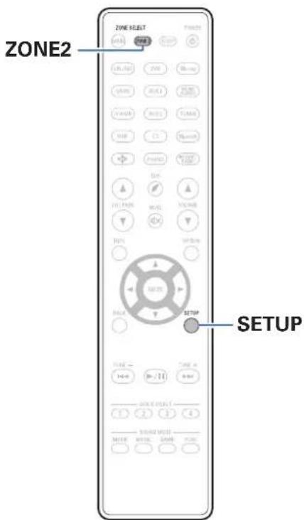 DENON AVRX2600H - Limiter la zone d'opération avec la télécommande - 1