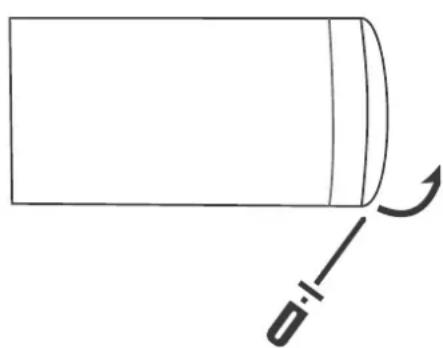 SILKN ToothWave H700I - Rimozione della batteria - 1