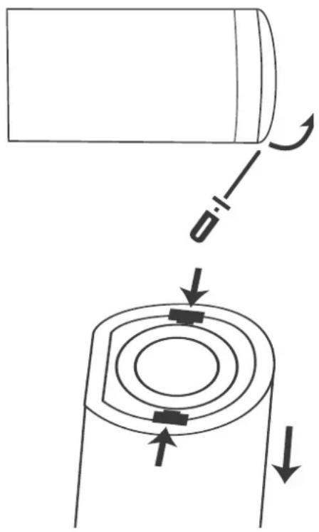SILKN ToothWave H700I - Den Innenteil entfernen: - 1