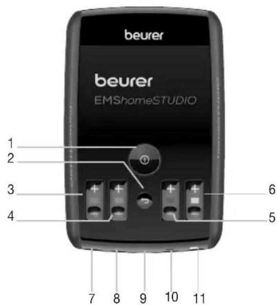 BEURER EM 95 Bluetooth - Indicaciones para la Manipulación de baterías - 1