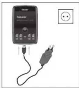 BEURER EM 95 Bluetooth - Charging the battery - 1