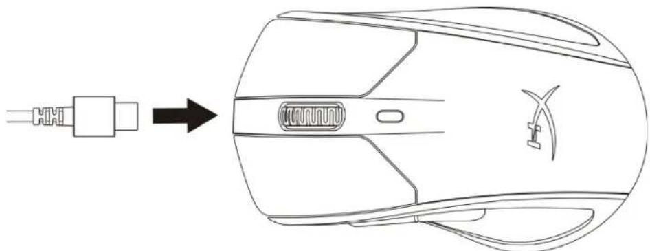 HYPERX Pulsefire Dart - Wired Charging - 1