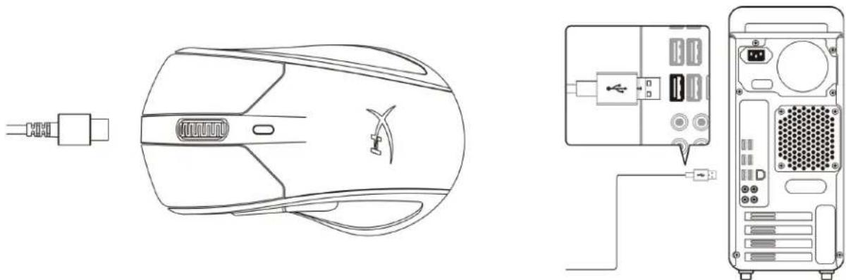 HYPERX Pulsefire Dart - Wired Mode - 1