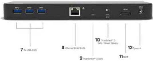 i-TEC Thunderbolt 3 - Priekine dalis: - 1