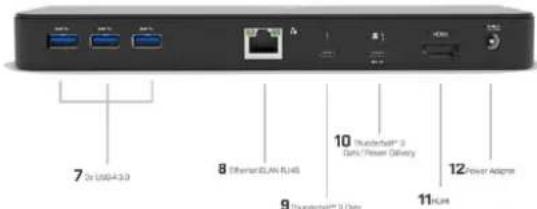 i-TEC Thunderbolt 3 - Hinterseite: - 1