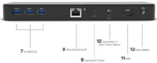 i-TEC Thunderbolt 3 - Przedni panel: - 1
