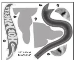 MATTEL Hot Wheels Cobra Coil - CONTENTS - 7