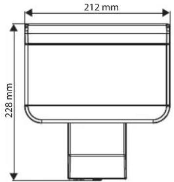 212 mm 228 mm