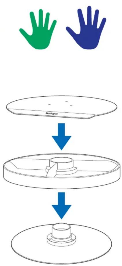 KENSINGTON Smartfit Spin2 - SmartFit® Spin2™ Monitor Stand - 9