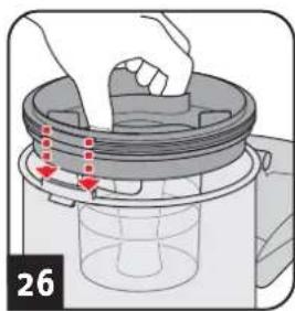 DIRT DEVIL Rebel 24 HE - Toz haznesini boşaltma ve motor koruma filtrelerini temizleme - 11