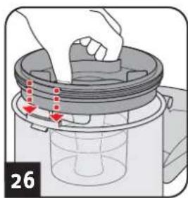 DIRT DEVIL Rebel 24 HE - Staubbehalter leeren und Motorschutzfilter reinigen - 11