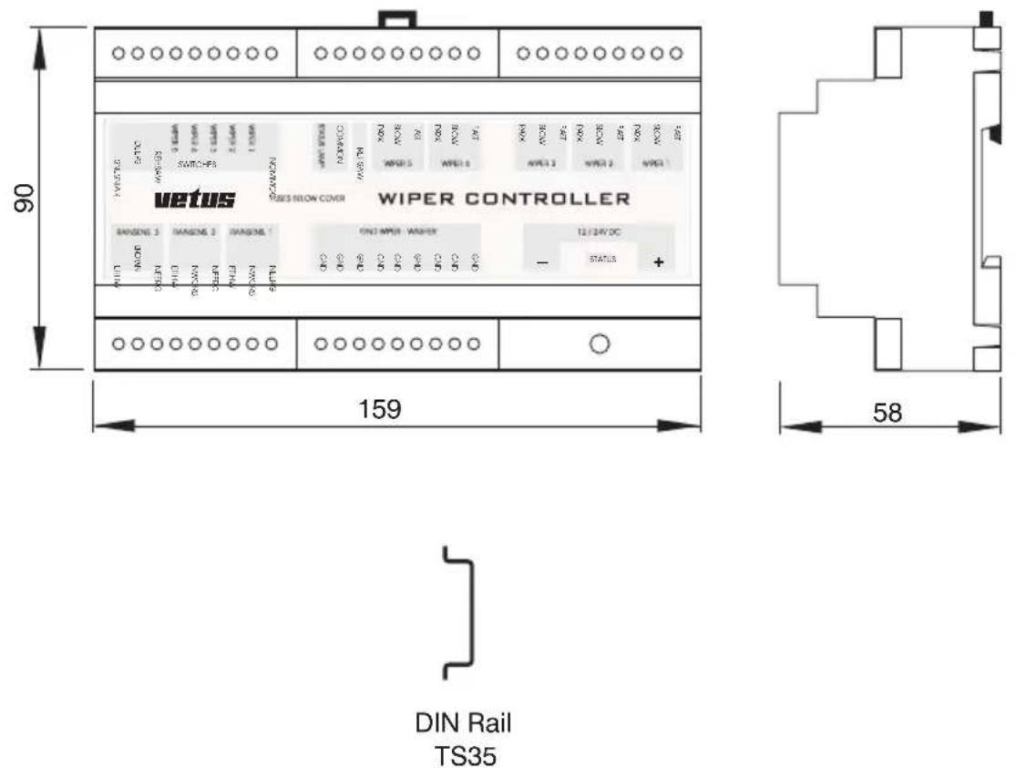 Vetus WPANEL - Dimensions principales Dimensiones principales Dimensioni principali - 1