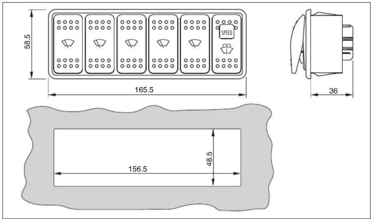 Vetus WPANEL - Dimensions principales Dimensiones principales Dimensioni principali - 2