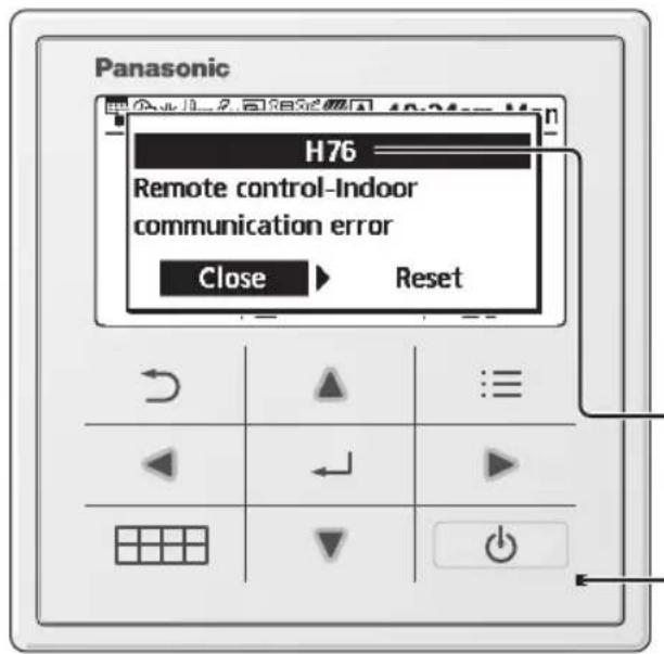 PANASONIC WHSDC0709J3E5 - Περιπτώσεις που δεν αντιμετωπίζονται από τον χρήστη - 1
