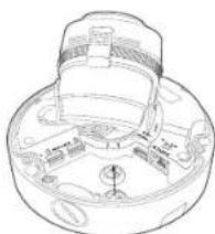 Hanwha XNV6120R - Raccorder le câble imperméable d'alimentation et LAN - 1
