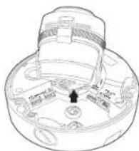 Hanwha XNV6120R - Connexion de l'alarme et du câble audio - 1