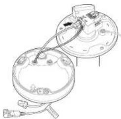 Hanwha XNV6120R - Raccorder le câble imperméable d'alimentation et LAN - 2