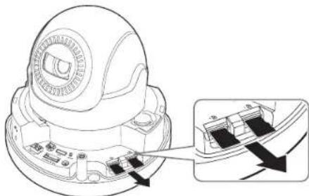 Hanwha XNV6085 - Retrait d'une carte memoire Micro SD - 1