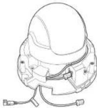 Hanwha XNV6085 - Branchement du cable d'alimentation et du cable LAN - 3