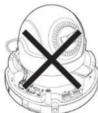 Hanwha XNV6085 - Branchement du cable d'alimentation et du cable LAN - 2