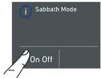 KITCHENAID KCZWX 20600L - 6) Sabbath (Sabbat-) Modus (optional) - 3