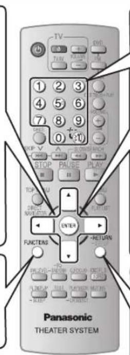 PANASONIC SCPT550 - Zeigt den Bildschirm „Functions“ an. - 2
